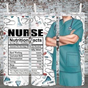 Male Nurse 20oz Skinny Tumbler Double Insulated